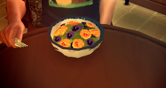 Sims 4 Edible Flower Salad Custom Recipe at Mod The Sims 4