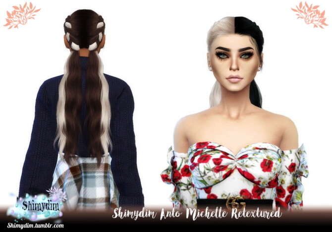 Sims 4 Anto Michelle Hair Retexture at Shimydim Sims