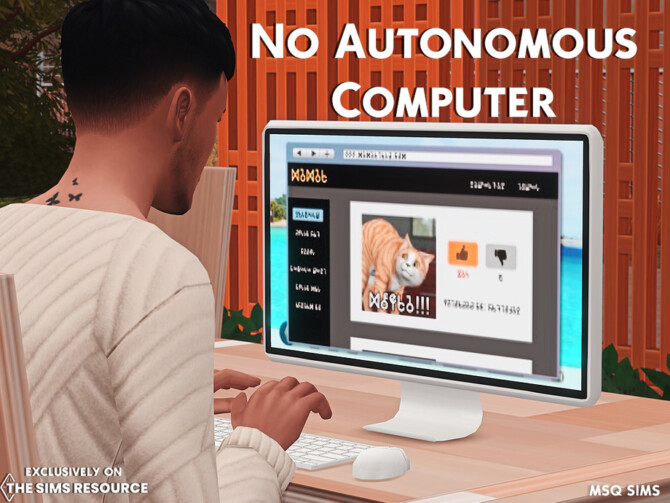 Sims 4 No Autonomous Computer by MSQ SIMS at TSR
