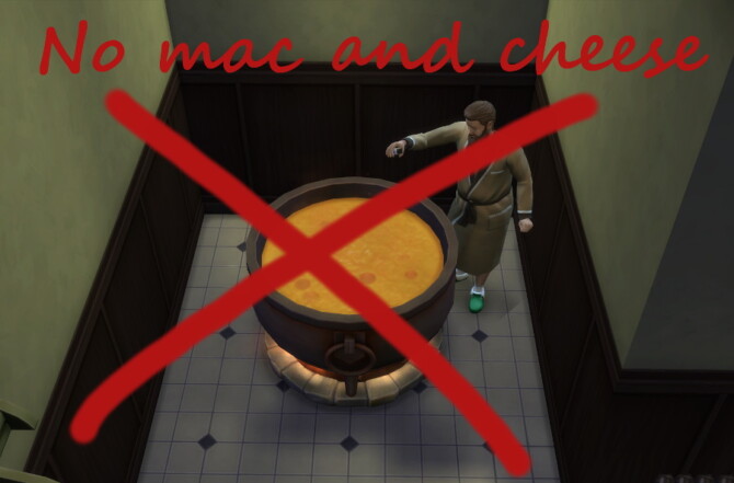 Sims 4 No cooking / no autonomous cooking in cauldrons by dear dori at Mod The Sims 4