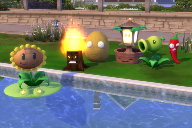 Sims 4 Plants vs. Zombies (PvZ)   Animated Plant Pack at Mod The Sims 4