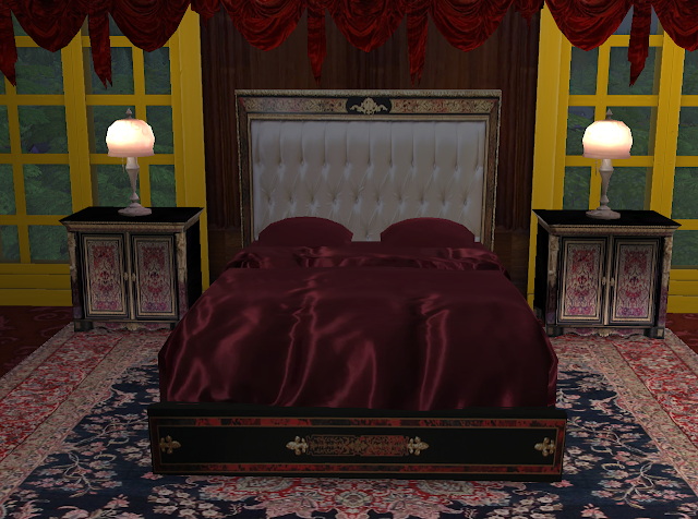 Sims 4 Boulle Style BedRoom *Red Queen* at Anna Quinn Stories