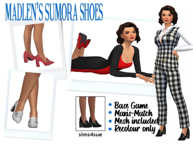 Sims 4 MADLEN’S SUMORA SHOES at Sims4Sue