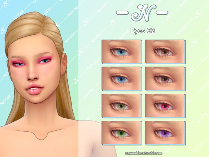 Sims 4 Non Default Eyes 03 at NayomiSims