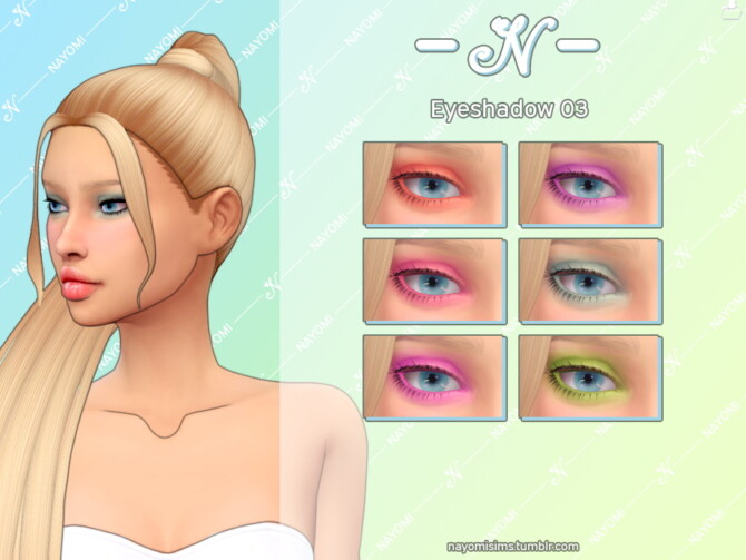 Sims 4 Eyeshadow 03 at NayomiSims