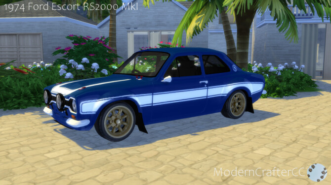 Sims 4 1974 Ford Escort RS2000 MkI at Modern Crafter CC