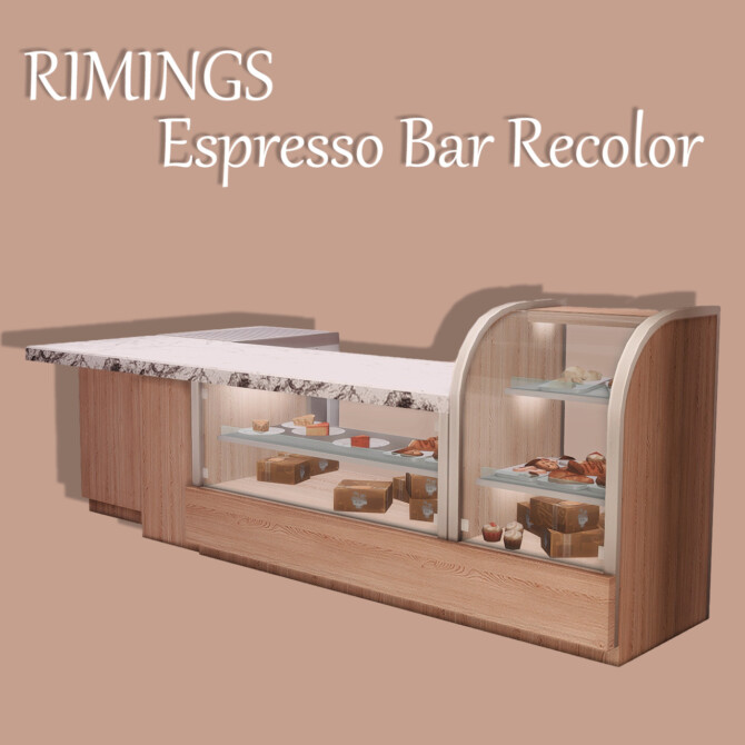 Sims 4 Espresso Bar Recolor at RIMINGs