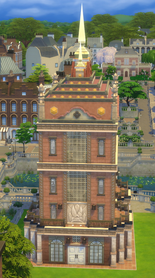 Sims 4 Yaxkin Tower Apartment Building at Mod The Sims 4