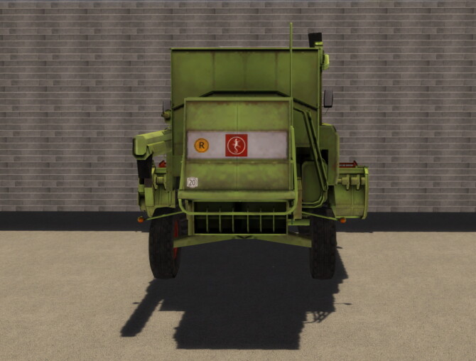 Sims 4 Lizard 58 combine harvester by SimsCraft at Mod The Sims 4