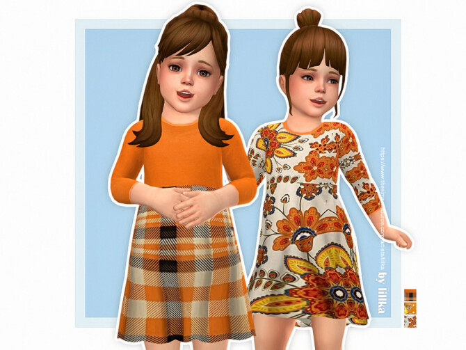 Sims 4 Oriana Dress by lillka at TSR