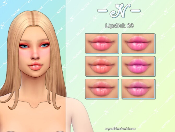Sims 4 Lipstick 03 at NayomiSims