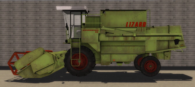 Sims 4 Lizard 58 combine harvester by SimsCraft at Mod The Sims 4