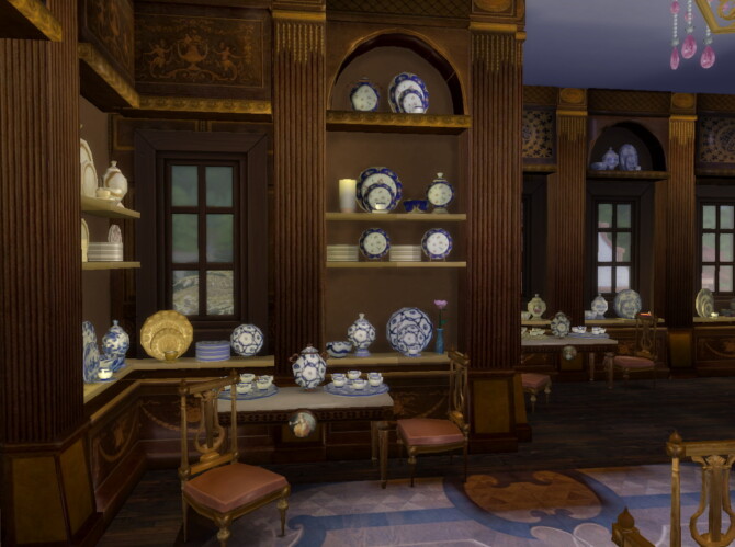 Sims 4 Porcelain Room in The Hallwyl Museum at Anna Quinn Stories