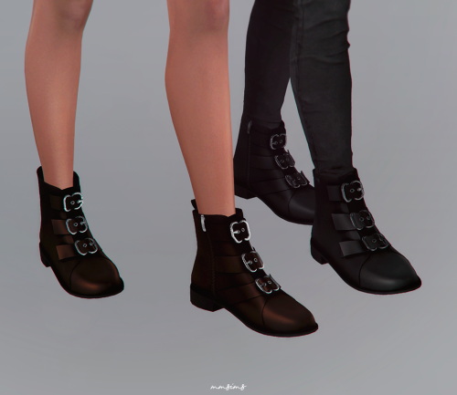 Sims 4 Olive Boots at MMSIMS