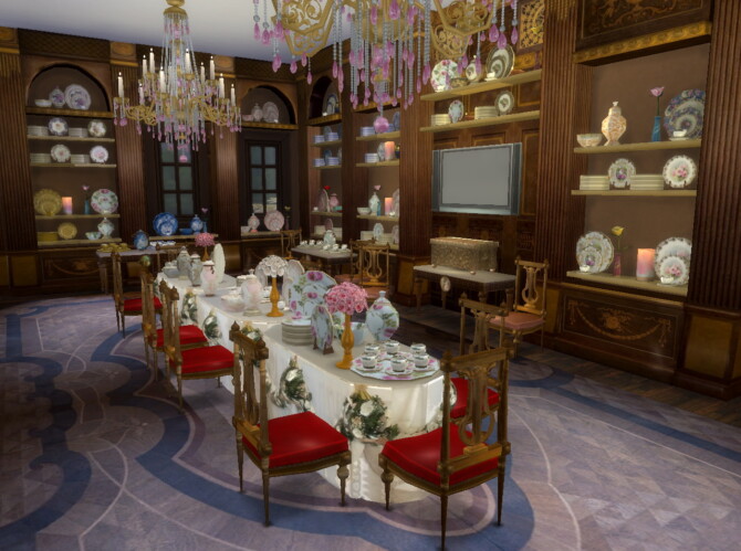 Sims 4 Porcelain Room in The Hallwyl Museum at Anna Quinn Stories