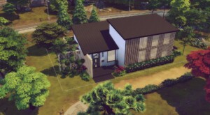 Modern large Japanese family home by zhepomme at Mod The Sims 4