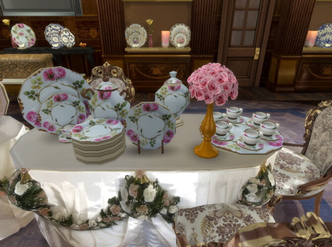 Sims 4 Porcelain Room in The Hallwyl Museum at Anna Quinn Stories