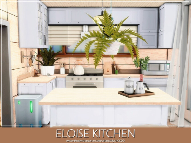 Sims 4 Eloise Kitchen by MychQQQ at TSR