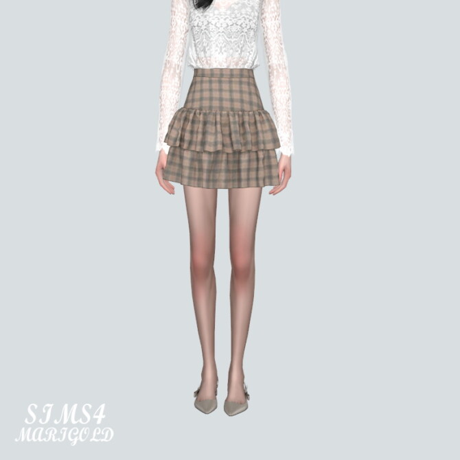 Sims 4 Sweet Tiered Frill Skirts V3 at Marigold