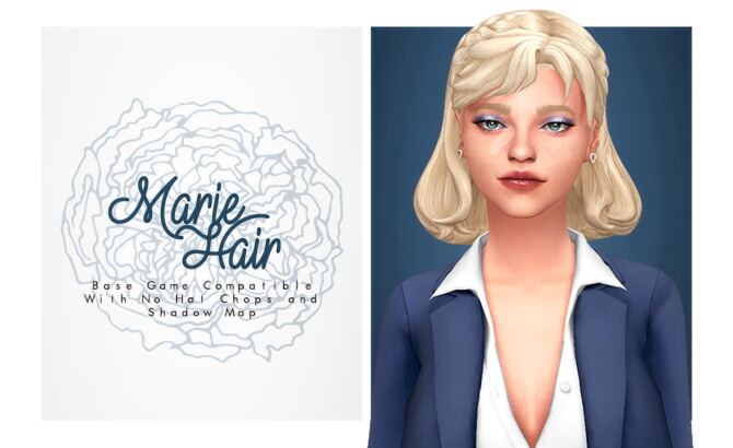 Sims 4 Marie Hair at Isjao