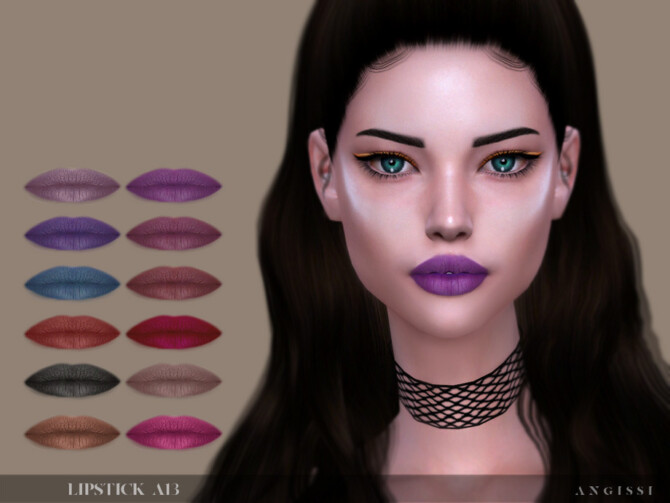 Sims 4 Lipstick A13 by ANGISSI at TSR