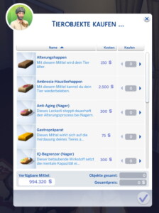 Purchase Pet Items v.1.0 by andiberlin at Mod The Sims 4