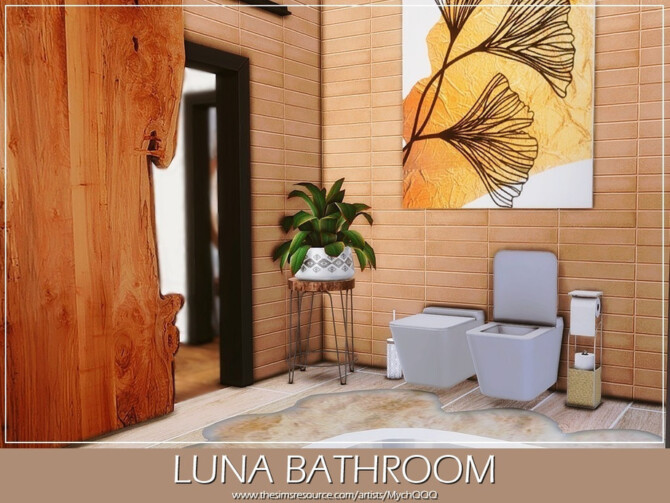 Sims 4 Luna Bathroom by MychQQQ at TSR