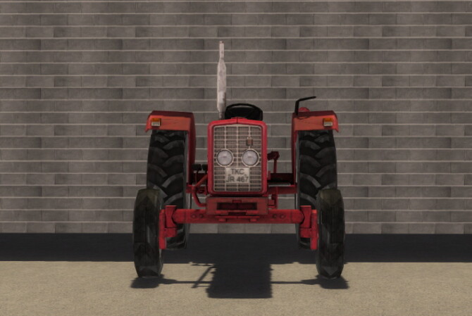 Sims 4 Lizard 422 tractor by SimsCraft at Mod The Sims 4