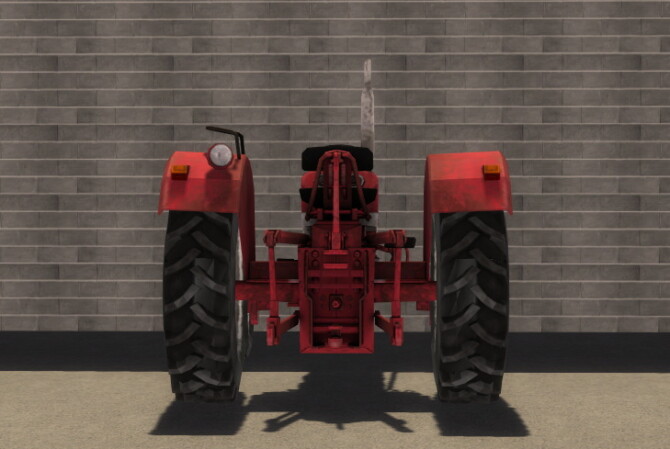 Sims 4 Lizard 422 tractor by SimsCraft at Mod The Sims 4