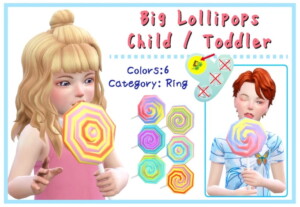 Big Lollipops [Child/Toddler] at A-luckyday