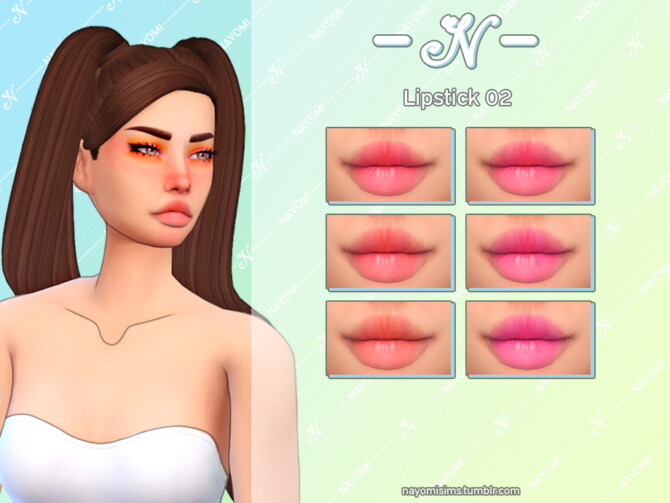 Sims 4 Lipstick 02 at NayomiSims