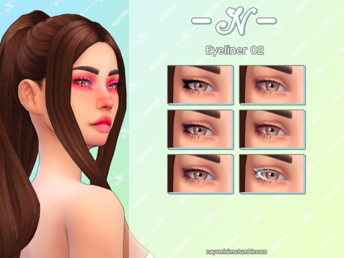 Sims 4 Eyeliner 02 at NayomiSims