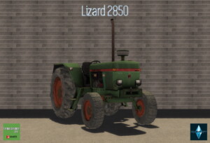 Lizard 2850 tractor by SimsCraft at Mod The Sims 4
