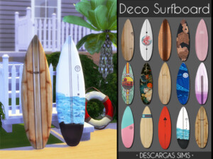 Deco Surfboard at Descargas Sims