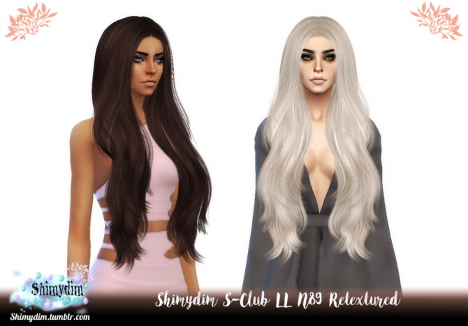 Sims 4 S Club LL N89 Hair Retexture at Shimydim Sims