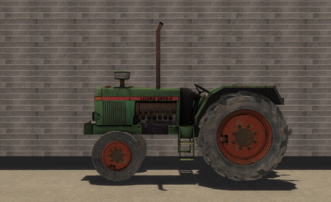Sims 4 Lizard 2850 tractor by SimsCraft at Mod The Sims 4