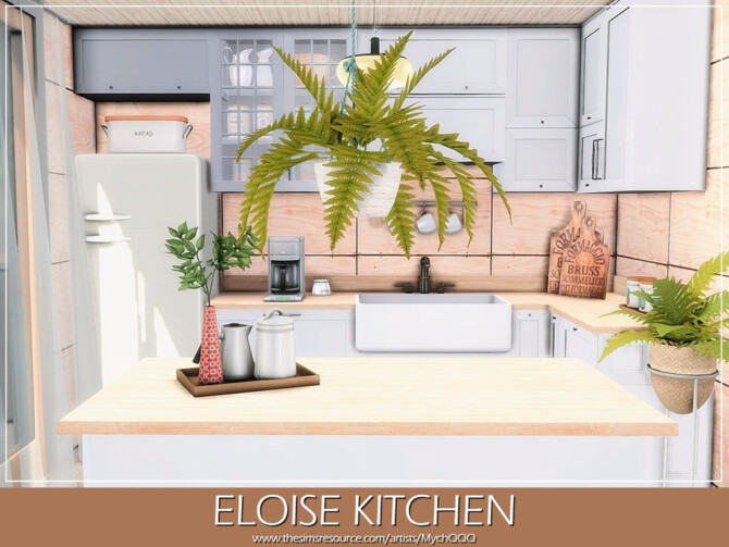 Sims 4 Eloise Kitchen by MychQQQ at TSR