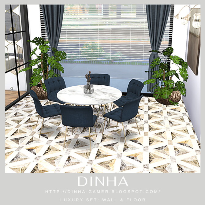 Sims 4 Luxury Tiles: Wall & Floor at Dinha Gamer