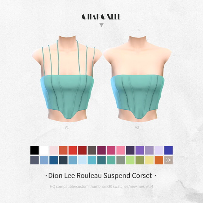 Sims 4 Rouleau Suspend Corset at Charonlee