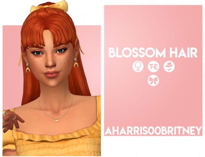 Sims 4 Blossom Hair at AHarris00Britney