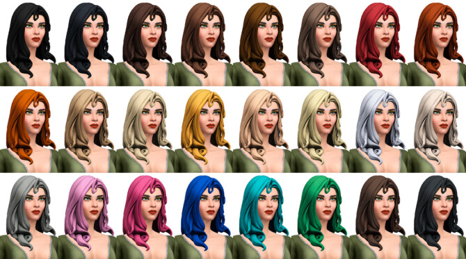 Sims 4 Fortnite Poison Ivy Hair Conversion/Edit at Busted Pixels
