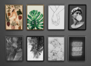 Framed Prints Collection Part 01 Boho&Tropical at Sooky