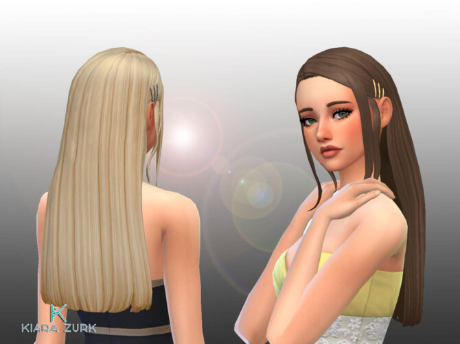 Sims 4 Delia Hairstyle + Clips at My Stuff Origin