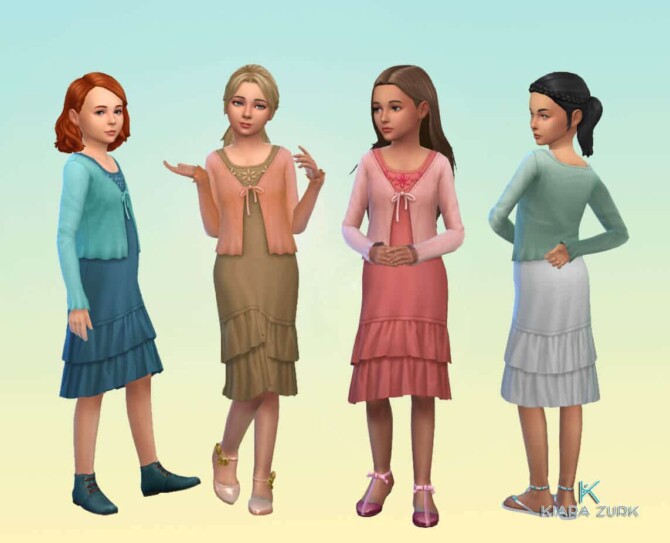 Sims 4 Dress Cardigan Conversion at My Stuff Origin