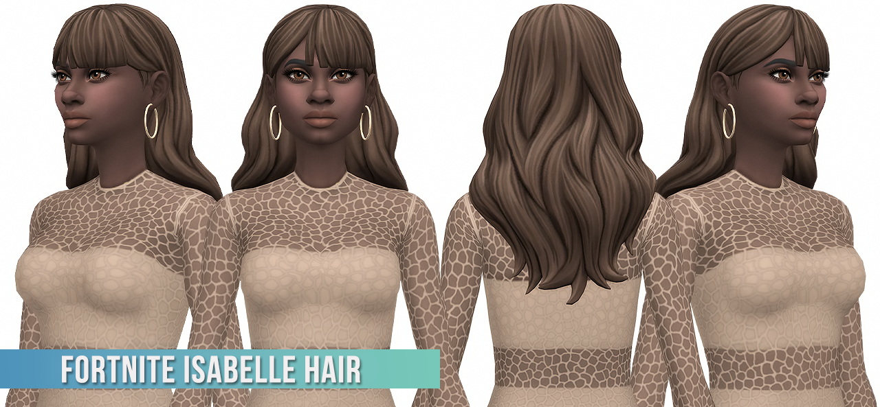 Fortnite Isabelle Hair Conversionedit At Busted Pixels Sims 4 Updates