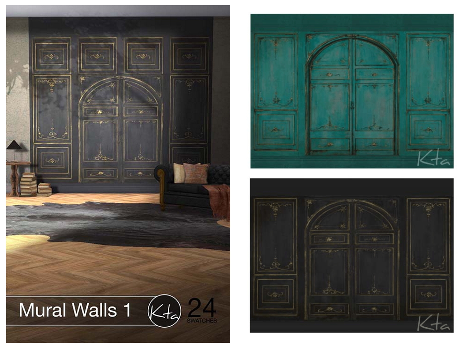 Mural Walls 1 at Ktasims » Sims 4 Updates