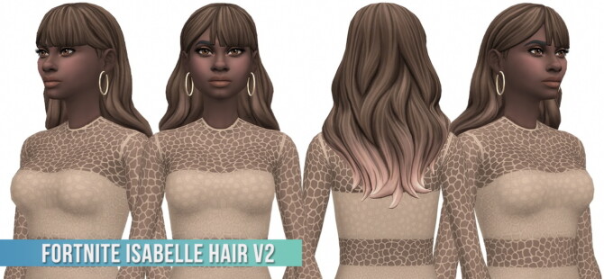 Sims 4 Fortnite Isabelle Hair Conversion/Edit at Busted Pixels