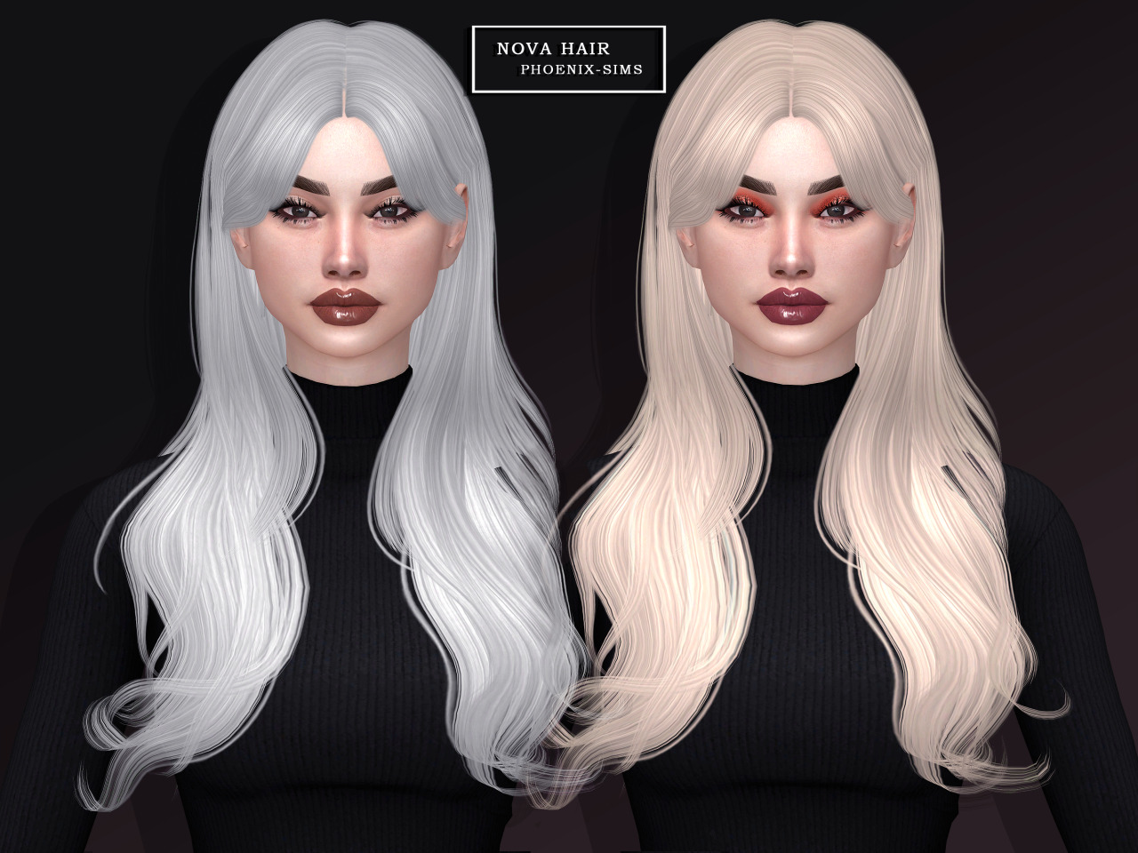 Nova & Anastasia Hairs at Phoenix-Sims » Sims 4 Updates