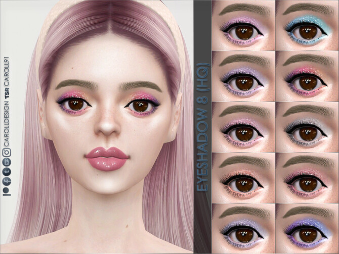 Sims 4 Eyeshadow 8 (HQ) by Caroll91 at TSR