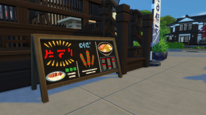 Sims 4 Asian Retail Signs at Modern Crafter CC